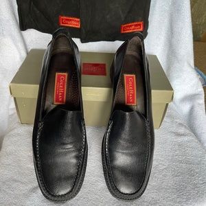 Cole Haan Finley Black Lizard Embossed Loafer Shoes, NIB, Womens Size 10.5B